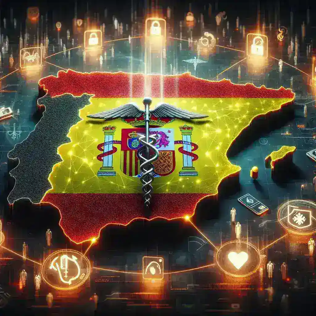 "Imagen de la presentación del nuevo observatorio nacional en España destinado a supervisar riesgos de ciberseguridad en el sector sanitario, destacando la importancia de la protección de datos en la salud pública."